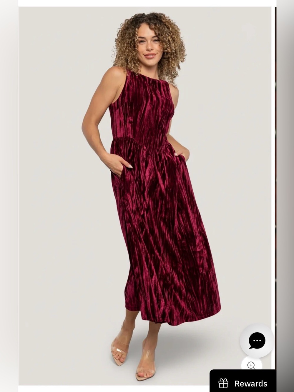 Baltic Born Octavia Velvet Midi Dress Size S NWOT Bow Back